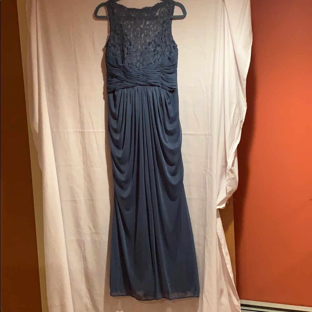 Blue David’s Bridal Bride’s Maid’s Dress